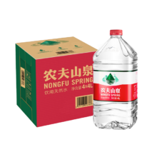 plus会员：农夫山泉 饮用水 饮用天然弱碱性水4L*4桶 整箱装*7件