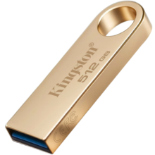 PLUS会员: Kingston 金士顿 512GB USB3.2 Gen 1 U盘 DTSE9G3 大容量金属U盘 读速高达220MB/s 写速高达100MB/s