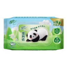 25气10点、限量10000、百亿补贴:清风熊猫  湿厕纸家庭装  80片1包