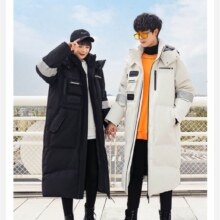 雅鹿  2024新款情侣过膝中长款极寒加厚工装派克服外套