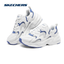 SKECHERS 斯凯奇 踏浪 男子2024年秋季新款透气小白鞋