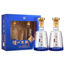 泸州老窖泸州陈曲永福祥 52度 浓香型白酒 500ml*2瓶 礼盒装