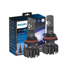 PHILIPS 飞利浦 极昼光LED H11汽车灯泡大灯近光灯远光灯2支装 增亮350%