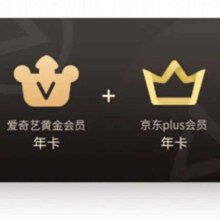爱奇艺黄金会员年卡+京东plus会员年卡