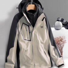 plus：猫人冲锋衣 三合一户外运动宽松登山服