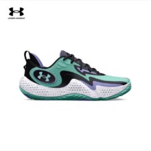 安德玛（UNDERARMOUR）官方篮球鞋24新款Spawn 5 比赛训练鞋实战球鞋健身跑步男鞋运动鞋 3026841-300绿色 43
