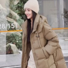 需凑单：鸭鸭（YAYA）女士 中长款羽绒服