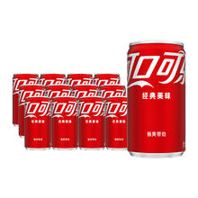 88VIP会员：Coca-Cola 可口可乐 碳酸饮料经典迷你罐200mlx12罐汽水