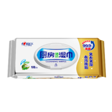 plus会员、需弹券、需首购:心相印厨房湿巾 18片装 厨房用纸 带盖抽取 去油去污一片就够