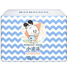 BoBDoG 巴布豆 超柔亲肤系列 纸尿裤 M30片 小波浪款