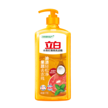 立白小苏打薄荷洗洁精1kg果蔬洗净A类食品用洗涤灵洗洁剂零添加不伤手