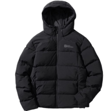 20点开始、限尺码、PLUS会员：Jack Wolfskin 狼爪 连帽700蓬羽绒服男 3071-6000/黑色 充绒量：265G