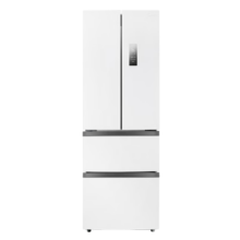 美的（Midea）340一级能效双变频法式多门四开门小型白色家用电冰箱超薄风冷无霜节能低噪MR-340WFPE