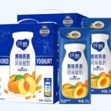 蒙牛 纯甄 燕麦黄桃果粒风味酸奶200g*10盒