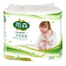 雨森（YUSEN）6层加厚柔韧亲肤卷纸 125g*2卷
