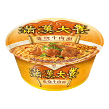 plus会员：统一 满汉大餐 葱烧牛肉面 碗装 188g/碗*12件