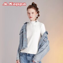 kappa 秋冬女士小高领/低U领刺绣内搭打底衫