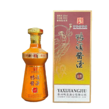鸭溪系列 白酒 纯粮食酿造 送礼自饮酒水 礼盒婚宴酒水 53度 500mL 1瓶 金质