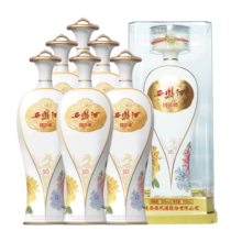 西凤酒国花瓷10年52度月华凤香型白酒商务送礼盒装 52度 500mL 6瓶