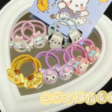 概率卷: 三丽鸥 螺纹三丽鸥拇指皮筋  4条混色