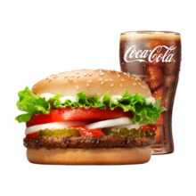 微信端：BURGER KING 汉堡王 小皇堡尝鲜餐 单次券 到店兑换电子券