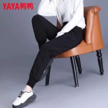 plus:鸭鸭（YAYA）女鹅绒羽绒裤 女外收腰显瘦高腰保暖