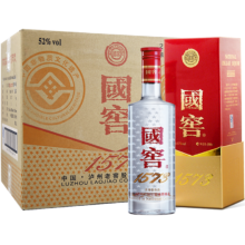 PLUS会员：泸州老窖 国窖1573 浓香型 高度白酒 52度500ml*6瓶 经典装整箱 商务送礼