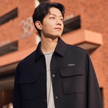 Cabbeen 卡宾 夹克男2024春季新款宽松休闲街头黑色潮牌外套 煤黑色01