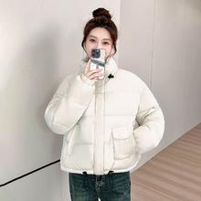 百亿补贴：MARCYMARNY 玛诗玛丽 棉服短款新款冬季棉衣时尚2024立领加厚小个子面包外套