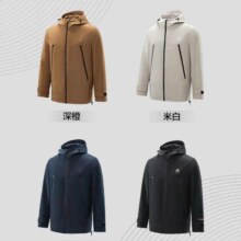 PLUS会员：海澜之家 HLA 夹克男24新款运动sportsday连帽外套