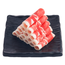 Plus会员:东来顺 内蒙古羔羊原切羊肉卷300g *1盒*5件