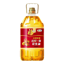 PLUS会员：福临门 小榨炒香 压榨一级花生油 5L