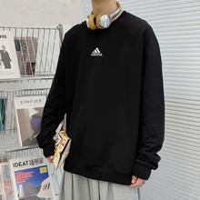阿迪达斯休闲运动男女情侣套头衫长袖T恤