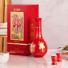 再降价、PLUS会员、京东百亿补贴：LANGJIU 郎酒 红花郎 红10 酱香型白酒 53度 500ml 双瓶装