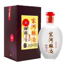 plus会员：宋河粮液 秘藏3号 浓香型白酒 50度 480ml 单瓶装礼盒 *4件