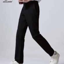 PLUS会员：JACK&JONES 杰克·琼斯 夏季纯色男士修身版休闲裤长裤 224114032 3色可选