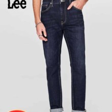 再降价、plus会员：Lee 24早春 705标准中腰锥形 男牛仔裤潮流 深蓝色