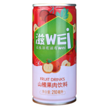 头牌 山楂果肉饮料210ml*8罐