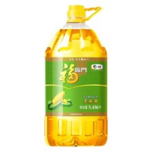 F福临门非转基因压榨玉米油5.43Lx1/2/4桶家用食用油物理压榨清淡