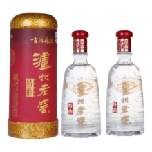泸州老窖古法酿造52度 浓香型白酒 婚宴送礼 52度 500mL 2瓶 【2017年产】送礼袋
