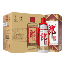 再降价、plus会员：郎酒 郎牌郎酒 酱香型高度白酒 53度 1000ml*6瓶 整箱