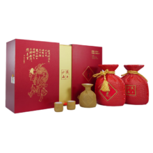 PLUS会员：酒鬼 JIUGUI）酒鬼酒 红坛礼盒 馥郁香型白酒 送礼白酒 52度 500mL 2瓶 礼盒装+凑单