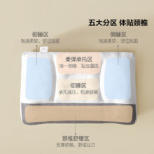 plus:水星家纺 六味草本舒眠对枕支撑承托透气舒适枕芯 一对装 45cm×70cm