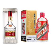 京东百亿补贴：五粮液 普五 第八代 52度 500ml+茅台 飞天 2023年 53度 500ml “液茅”组合