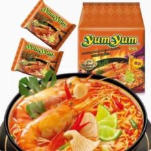 泰国进口，yumyum 养养 冬阴功酸辣虾浓汤面青咖喱面 70g*10包*2件