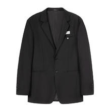 Cabbeen 卡宾 2022西装外套男休闲宽松长袖轻商务西服外套男 黑色01