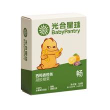 光合星球babycare西梅香橙条水果条棒果糕儿童零食无蔗糖糖果 54g 1盒 西梅香橙条