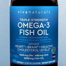 88VIP会员：Viva Naturals Omega-3深海鱼油软胶囊 180粒