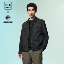 再降价、PLUS会员：HLA 海澜之家 翻领夹克男 HWJAW1W025A