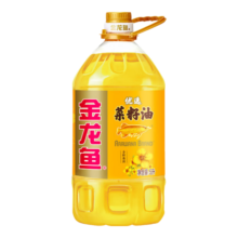 金龙鱼食用油 优选菜籽油 5L 非转压榨 1桶